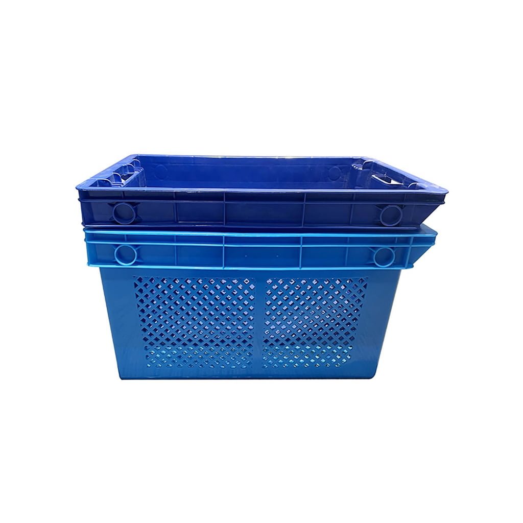 58 x 37 x 21 cm Nestable Vented Plastic Crate reusable plastic crate