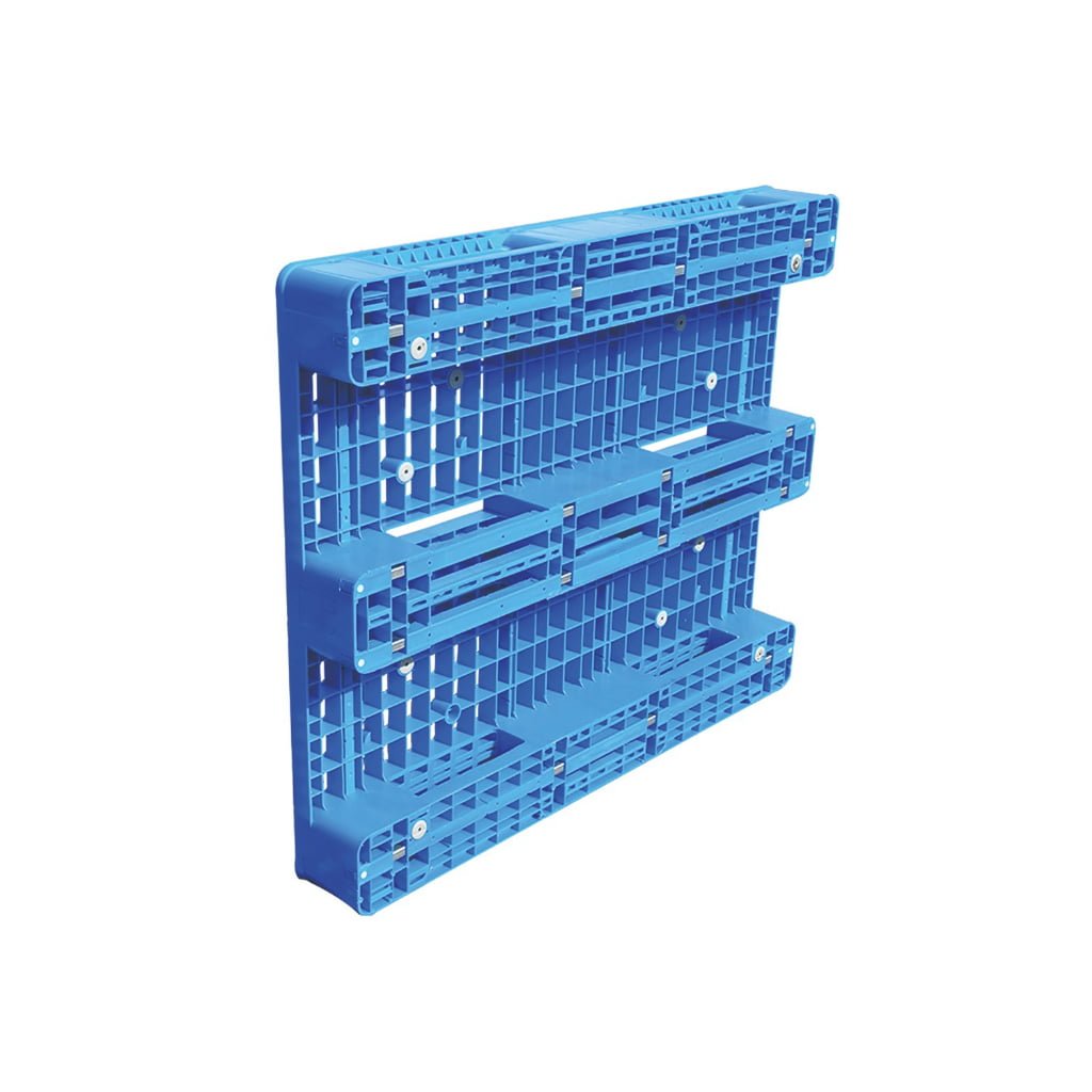 1100 x 1100 mm Three Runner Stackable Plastic Pallets image 3