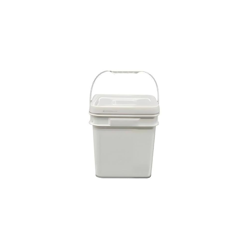 26.5 x 22 x 27.2 cm 10L Square Plastic Pail with Lid & Handle