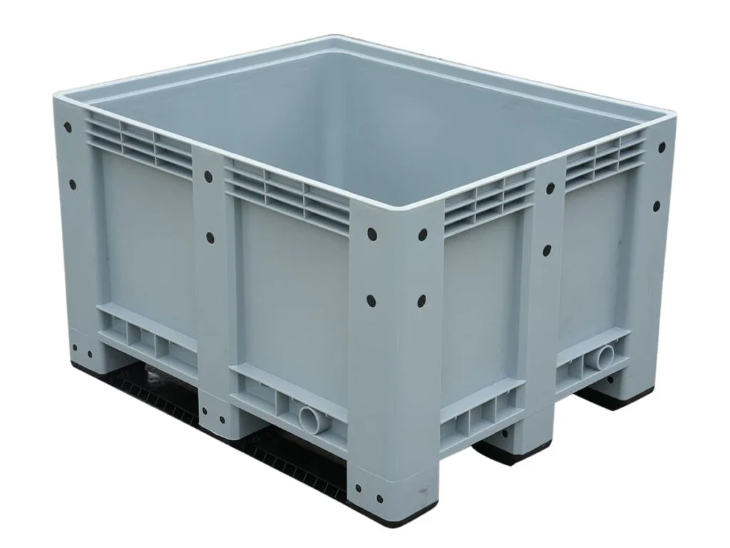 1200 x 1000 Rigid Plastic Pallet Box Solid Walls 1210FK