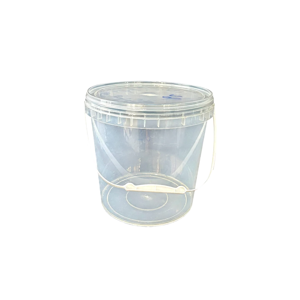18.4 x 16 x 15.5 cm 3L Clear Plastic Bucket