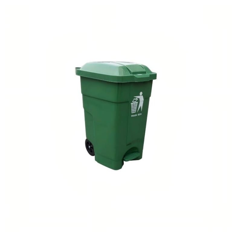 50L Outdoor & Indoor Waste Bin with Wheel & Pedal | 50E