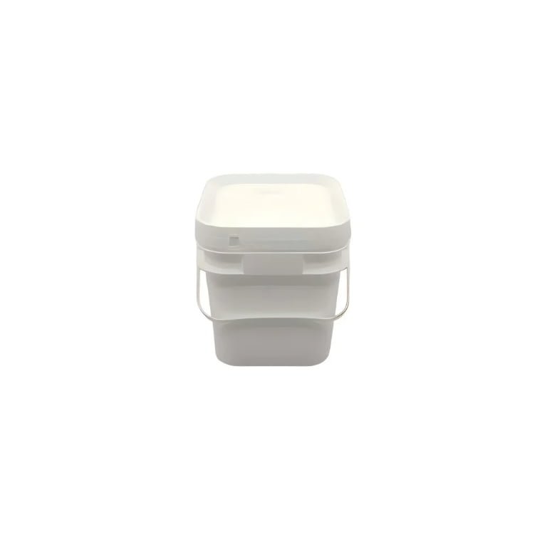 21.1 x 17.5 x 20.9 cm 5L Square Bucket with T/E Lid & Handle