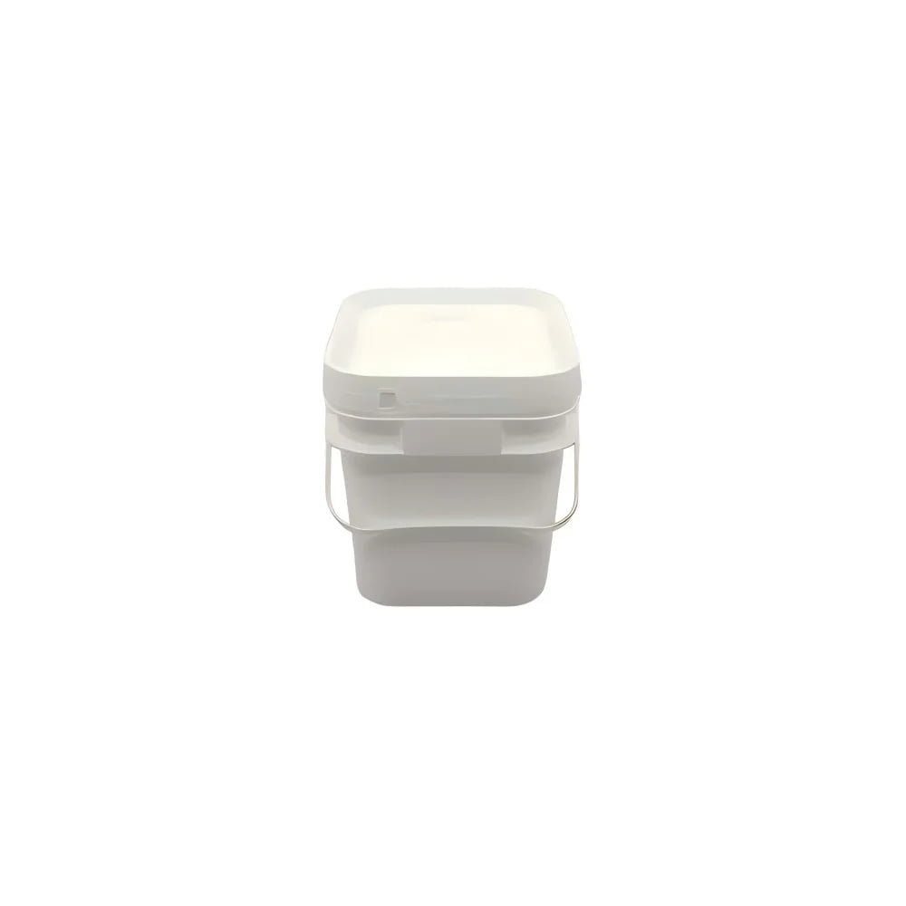 21.1 x 17.5 x 20.9 cm 5L Square Bucket with T/E Lid & Handle
