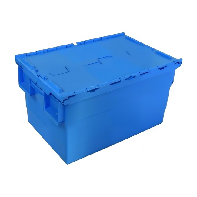 60 x 40 x 26 cm Nestable Plastic Container with Lid