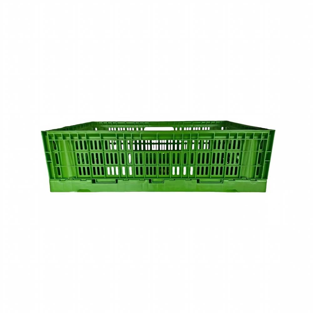 60 x 40 x 17.5 Vented Folding Plastic Crate with Handle for Agriculture Storage