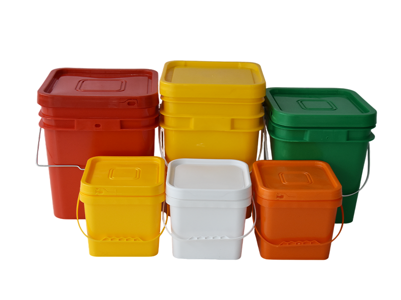 Square Plastic Buckets Banner
