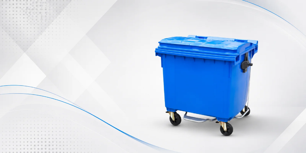 660L Commercial Waste Bin With Optional Foot Pedal