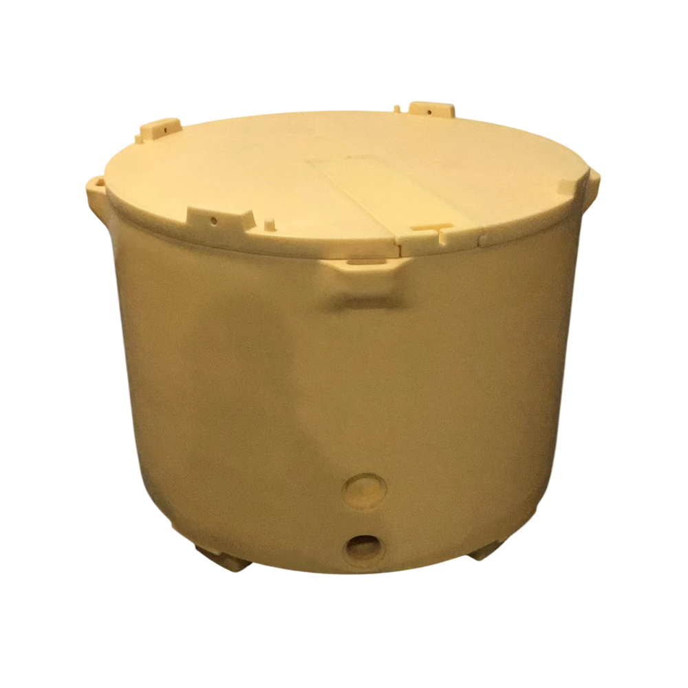 640L Insulated Round Box with Drain | 1150 × 890 mm