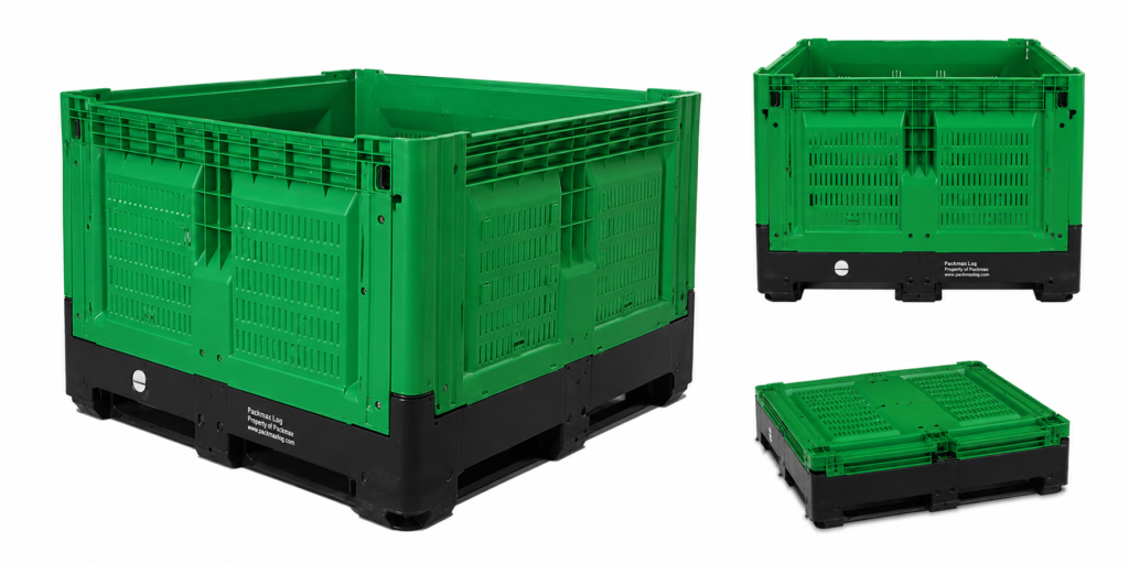 700L Collapsible Plastic Pallet Box for Bulk Handling