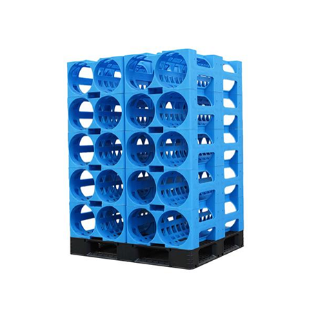 High Quality 5 Layers 40 Bottles Plastic Water Rack