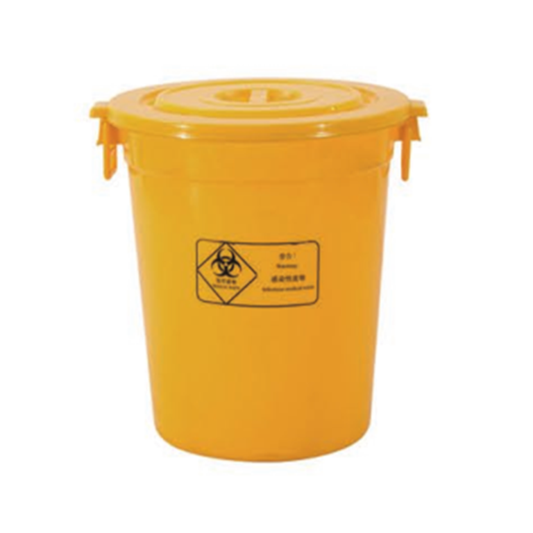 110 L Round Plastic Medical Waste Bin with Lid