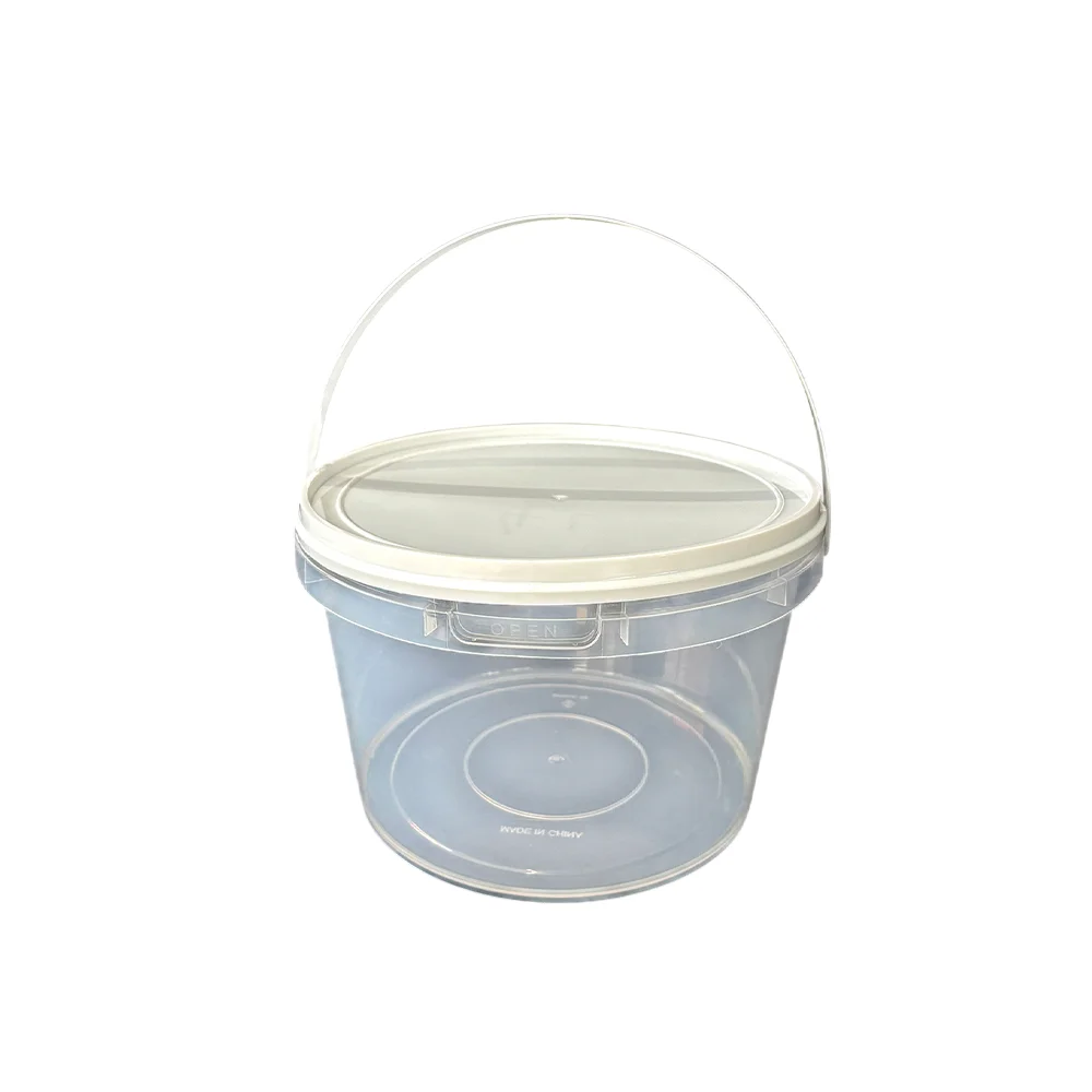 1 Gallon clear wide-mouth Plastic bucket