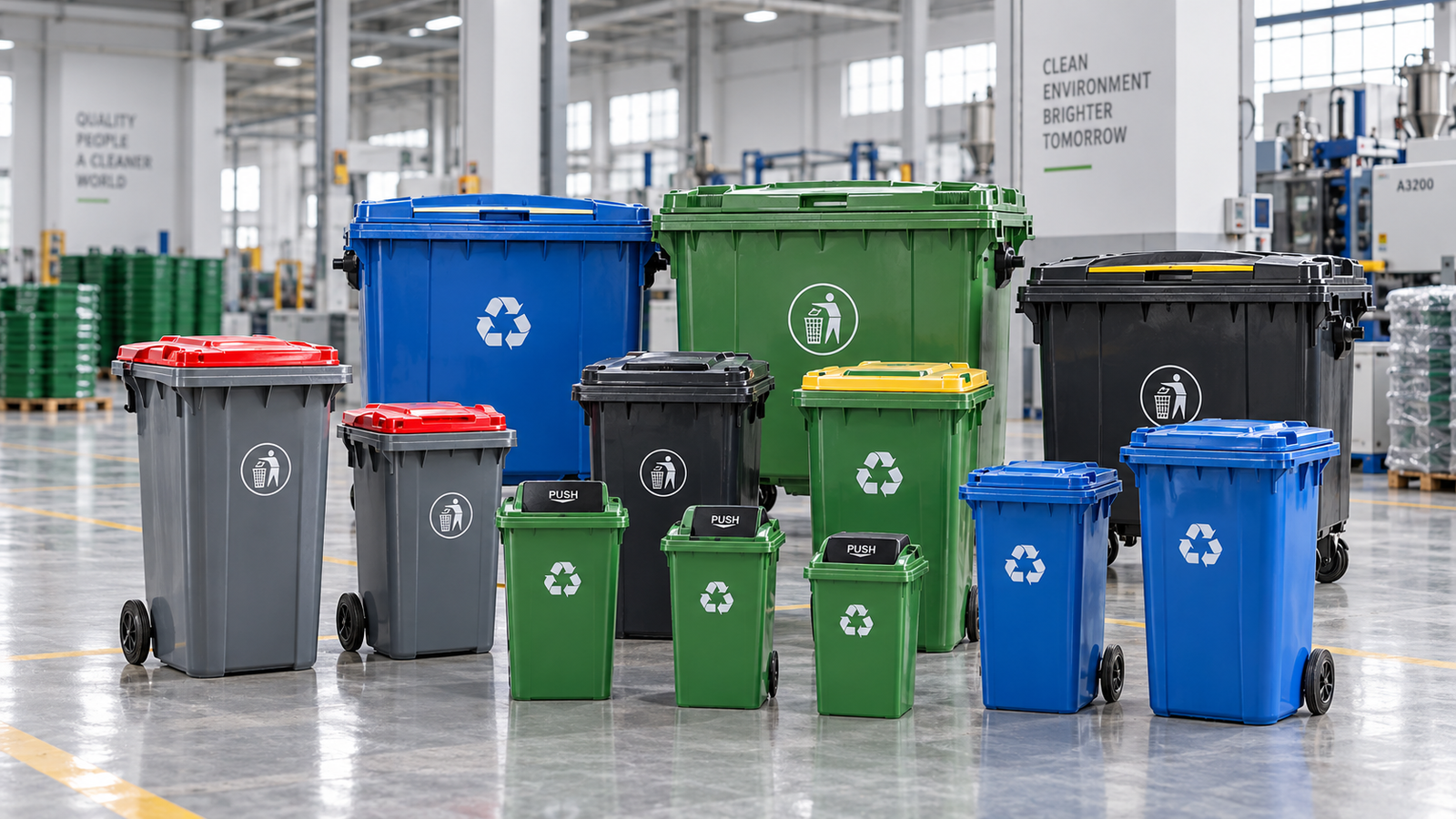 Custom plastic waste bin solutions