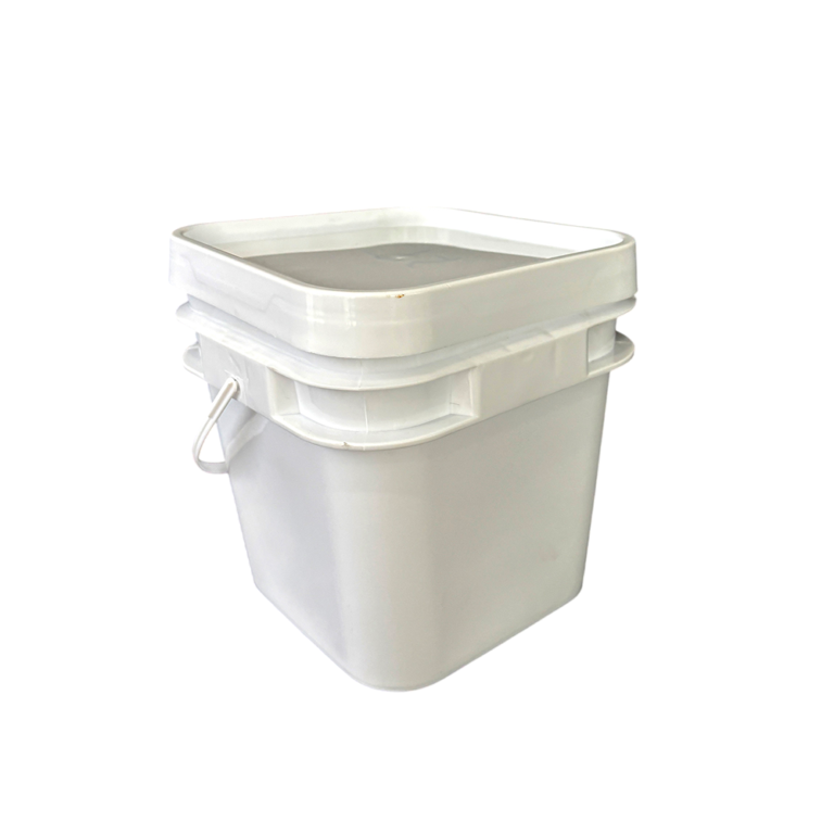 4 L Square Food Storage Plastic Bucket with Lid